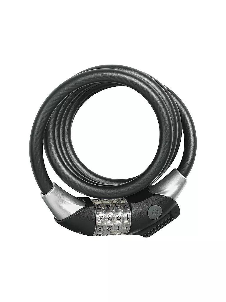 ABUS | Candado de cable en espiral Raydo Pro 1450/185 | Negro