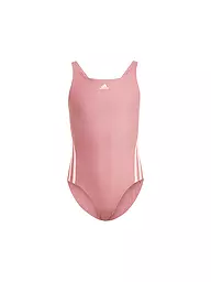 ADIDAS | Bañador de niña con 3 bandas | Rosa