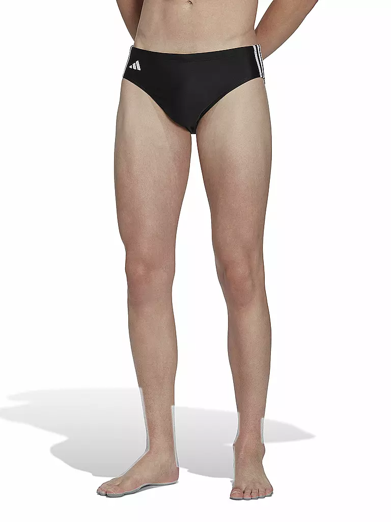 ADIDAS | Bañador slip clásico de 3 rayas para hombre | Negro