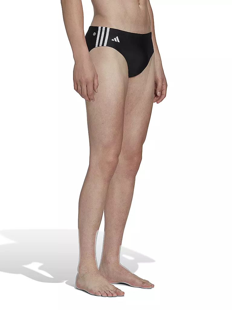 ADIDAS | Bañador slip clásico de 3 rayas para hombre | Negro