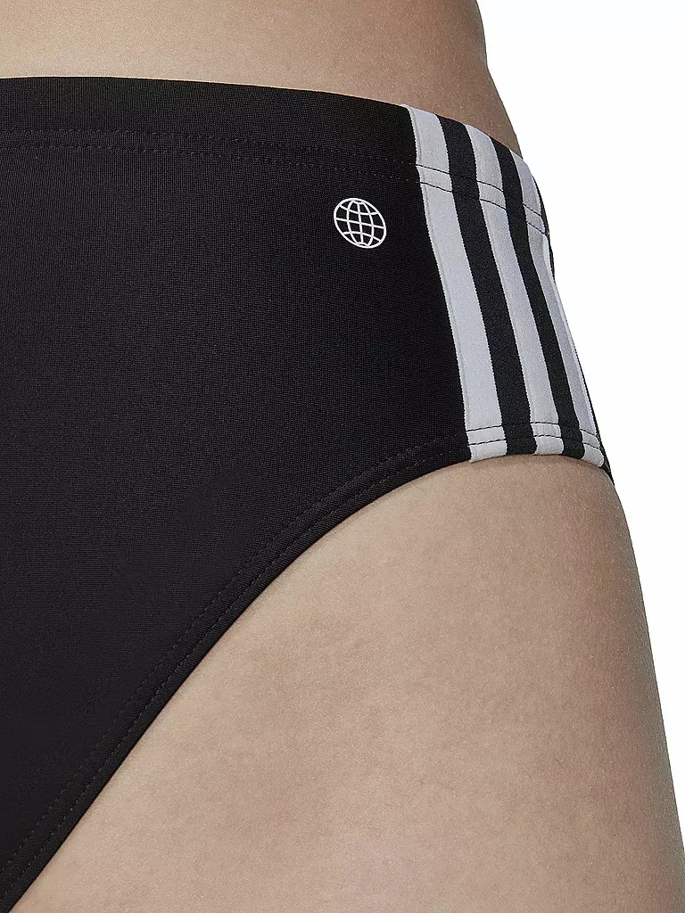 ADIDAS | Bañador slip clásico de 3 rayas para hombre | Negro