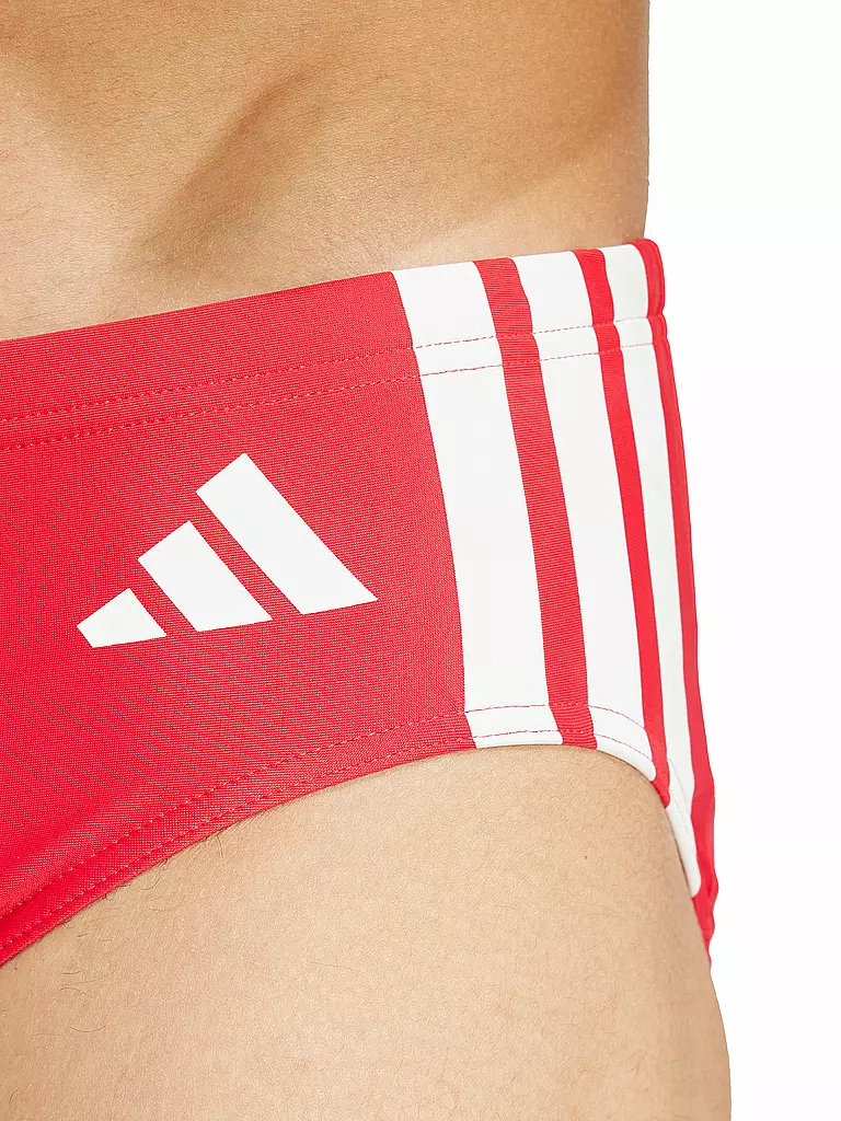 ADIDAS | Bañador slip para hombre 3S BLD | Rojo