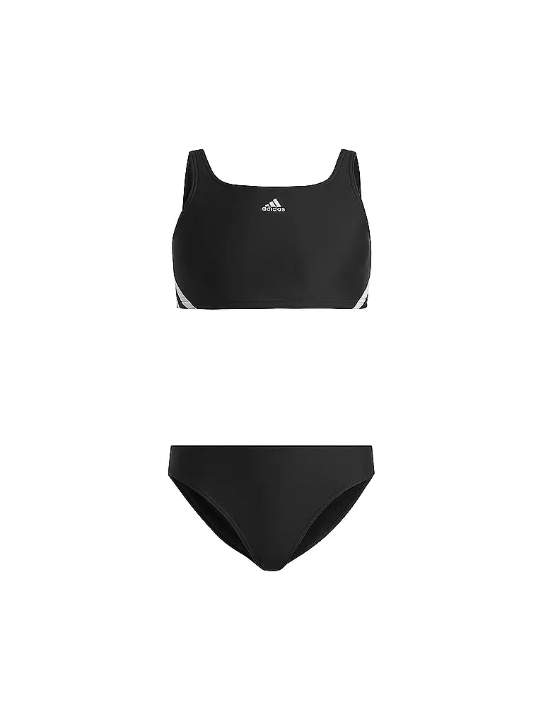 ADIDAS | Bikini de niña con 3 rayas | Negro