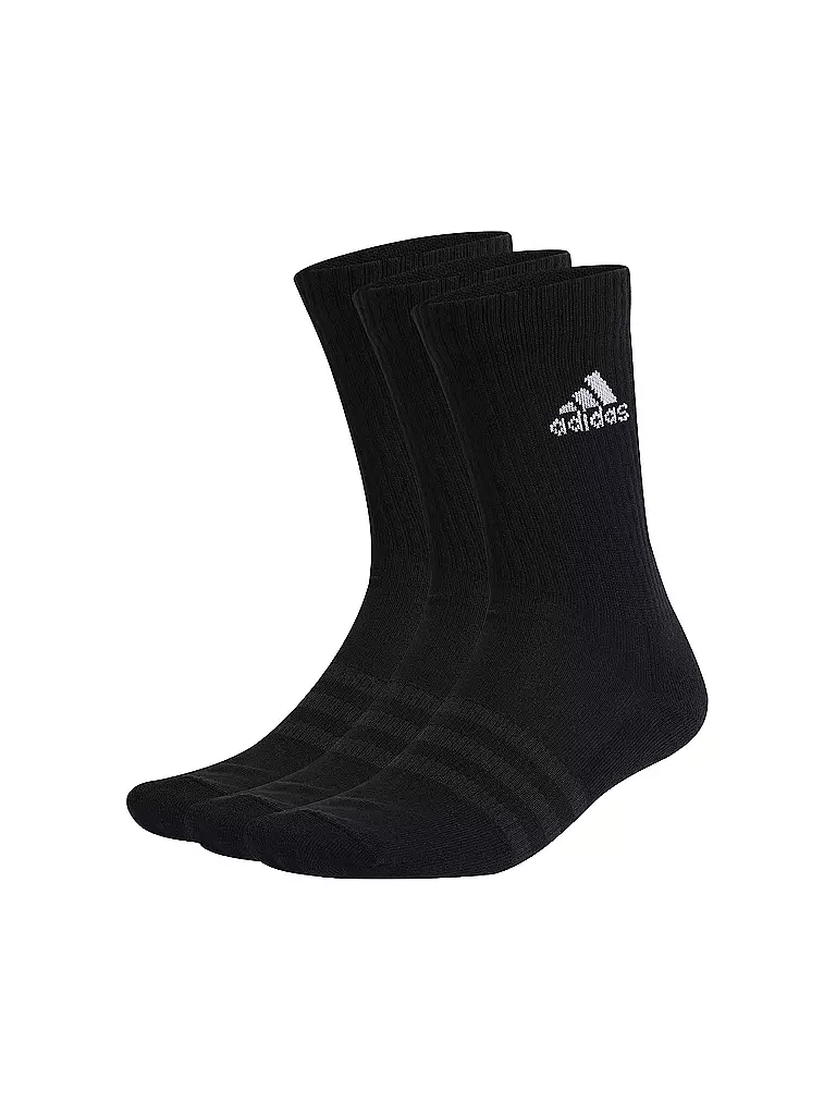 ADIDAS | Calcetines de tiempo libre acolchados Crew 3 Pkg. | Negro