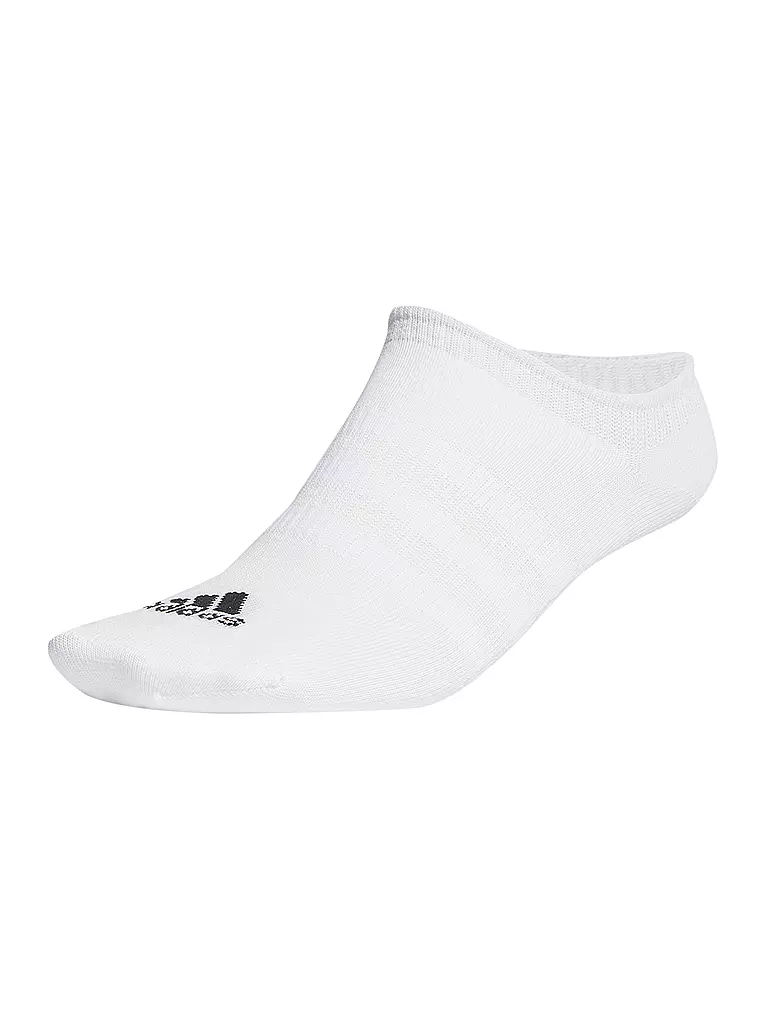 ADIDAS | Calcetines de tiempo libre finos y ligeros invisibles, paquete de 3 | Blanco