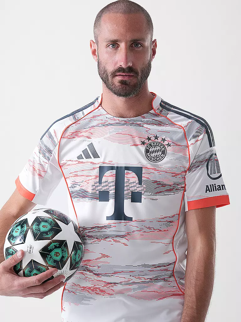 ADIDAS | Camiseta de fútbol para hombre FC Bayern München 25/26 Auswärts | Blanco