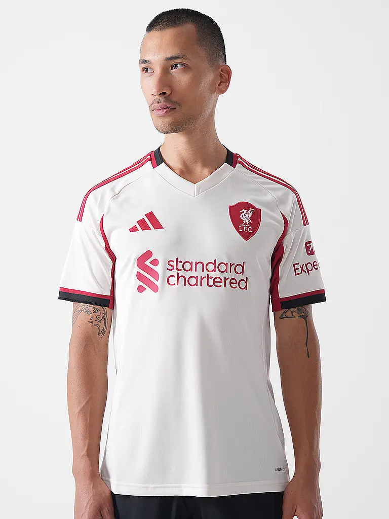 ADIDAS | Camiseta de fútbol para hombre FC Liverpool 25/26 Auswärts | Blanco