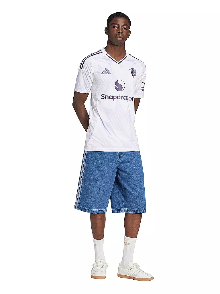 ADIDAS | Camiseta de fútbol para hombre Manchester United 25/26 de visitante | Blanco