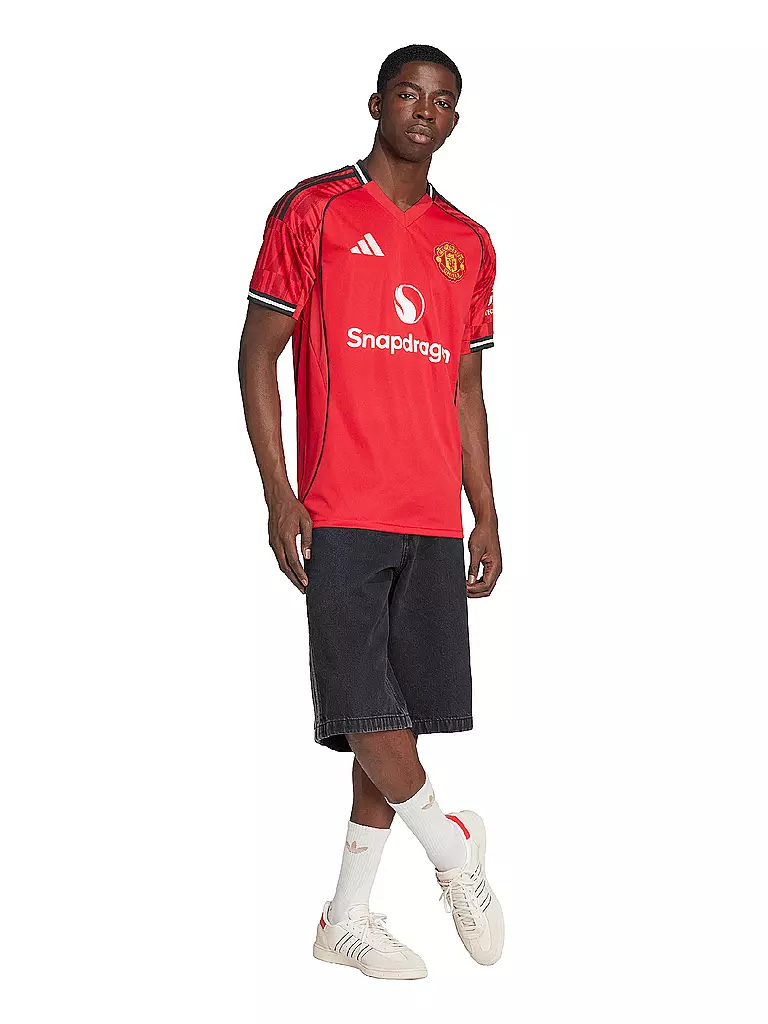 ADIDAS | Camiseta de fútbol para hombre Manchester United 25/26 local | Rojo
