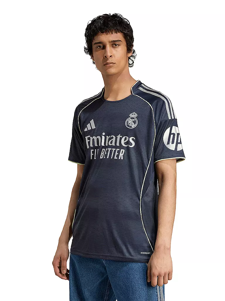ADIDAS | Camiseta de fútbol para hombre Real Madrid 25/26 Auwärts | Azul oscuro