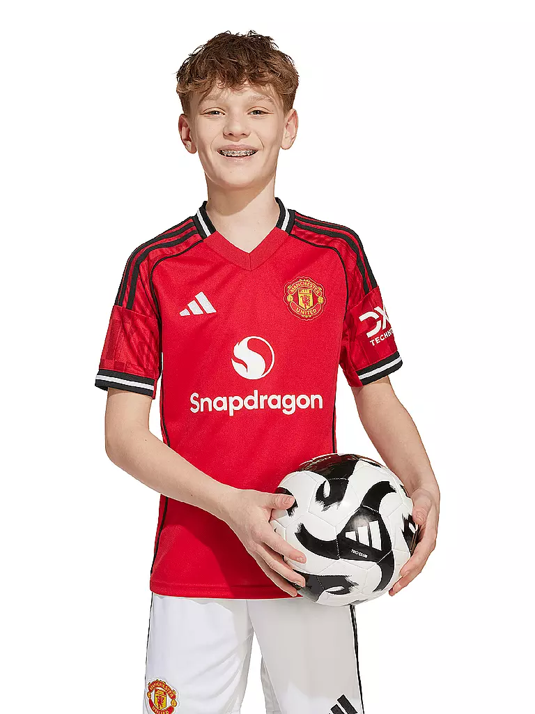 ADIDAS | Camiseta de fútbol para niños Manchester United 25/26 local | Rojo