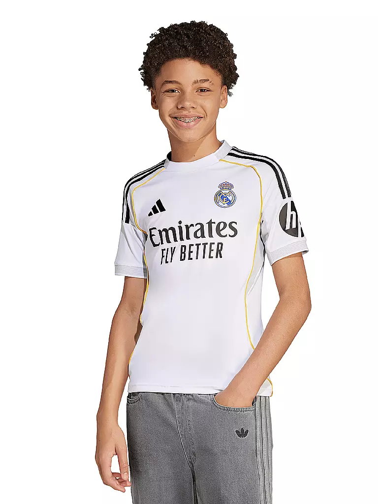 ADIDAS | Camiseta de fútbol para niños Real Madrid 25/26 Primera Equipación | 