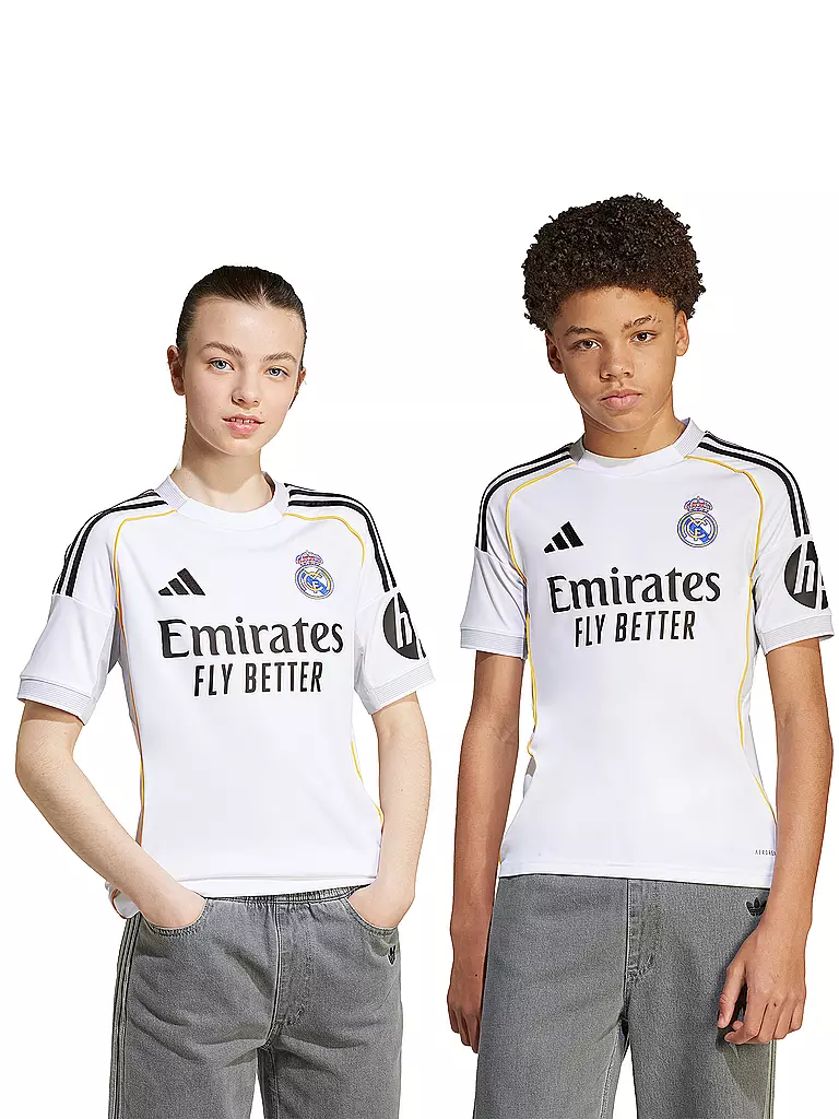 ADIDAS | Camiseta de fútbol para niños Real Madrid 25/26 Primera Equipación | 