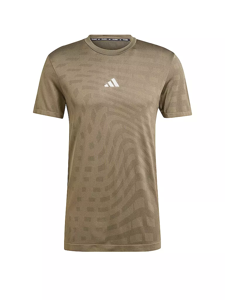 ADIDAS | Camiseta de fitness Gym+Seamless para hombre | Oliva