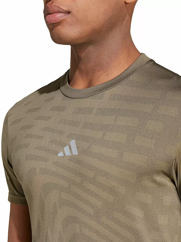 ADIDAS | Camiseta de fitness Gym+Seamless para hombre | Oliva