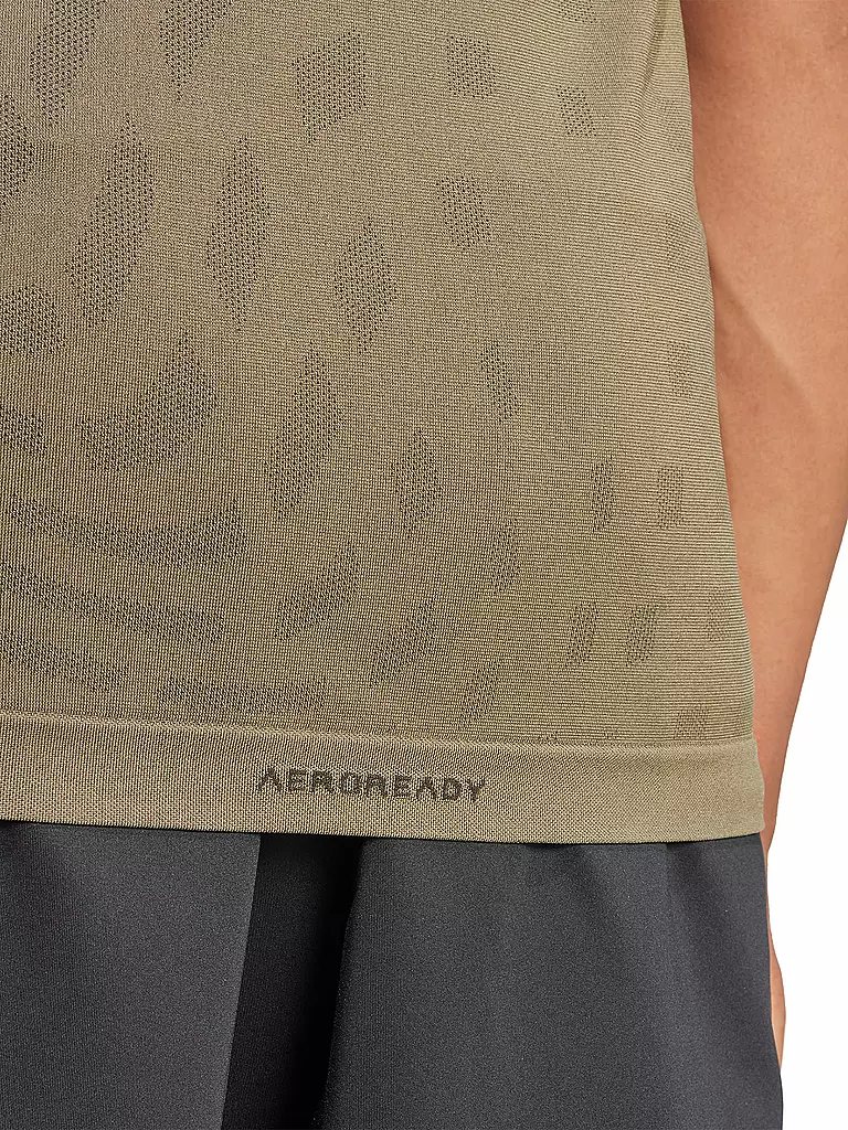 ADIDAS | Camiseta de fitness Gym+Seamless para hombre | Oliva