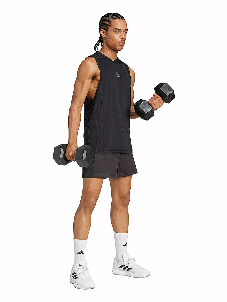 ADIDAS | Camiseta de fitness para hombre D4T Intense | Negro