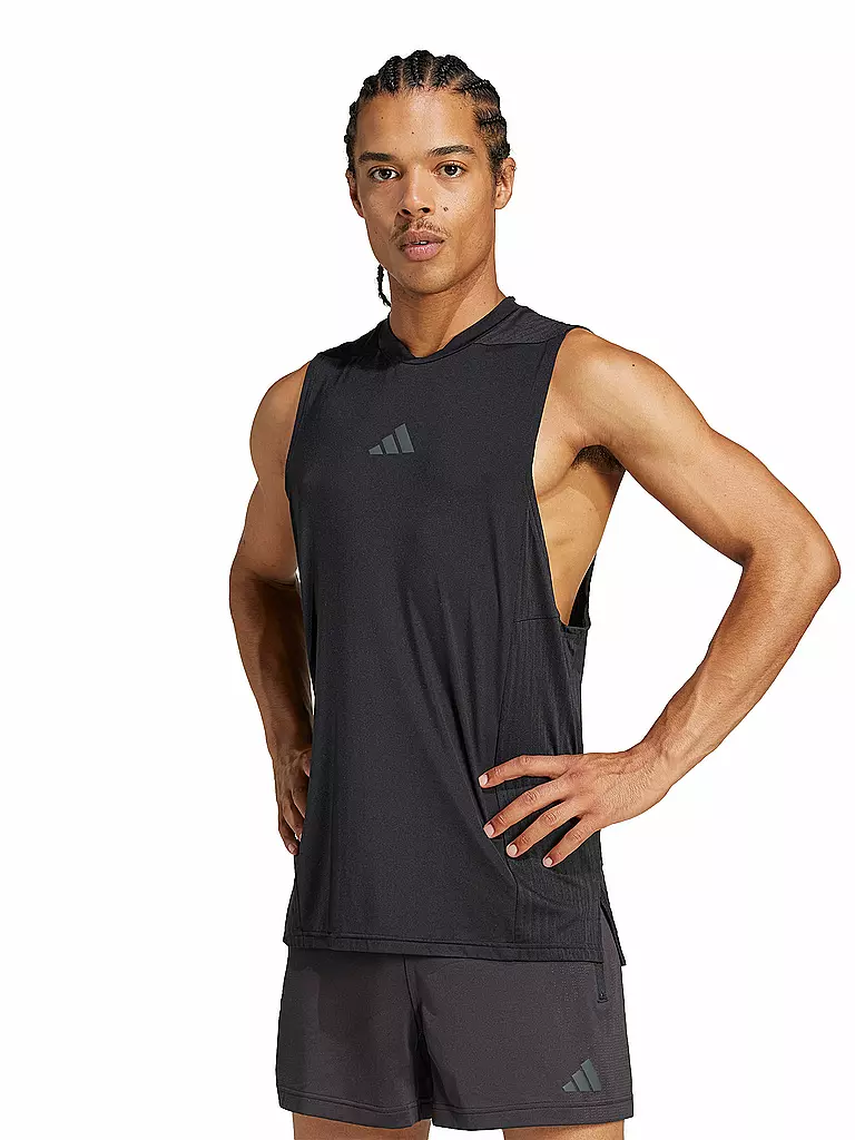 ADIDAS | Camiseta de fitness para hombre D4T Intense | Negro