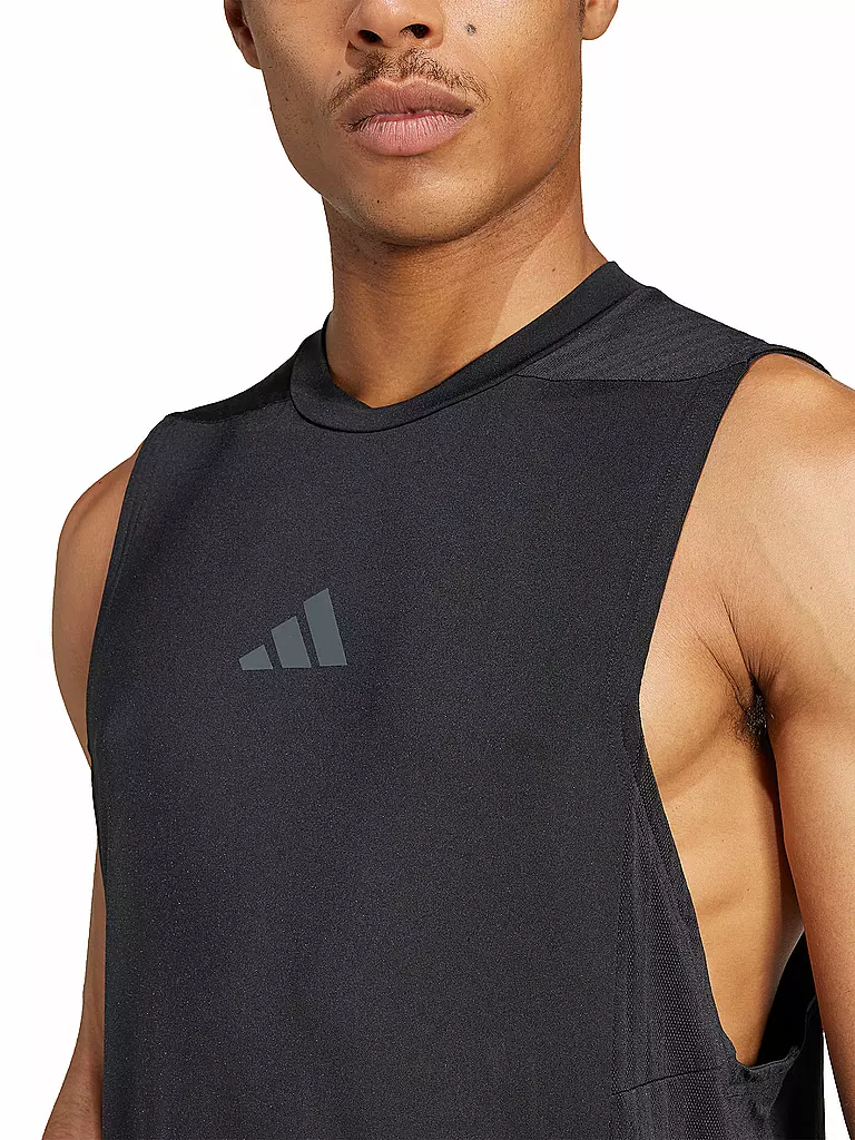 ADIDAS | Camiseta de fitness para hombre D4T Intense | Negro