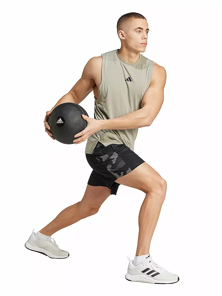 ADIDAS | Camiseta de fitness para hombre Designed for Training Workout | Camel