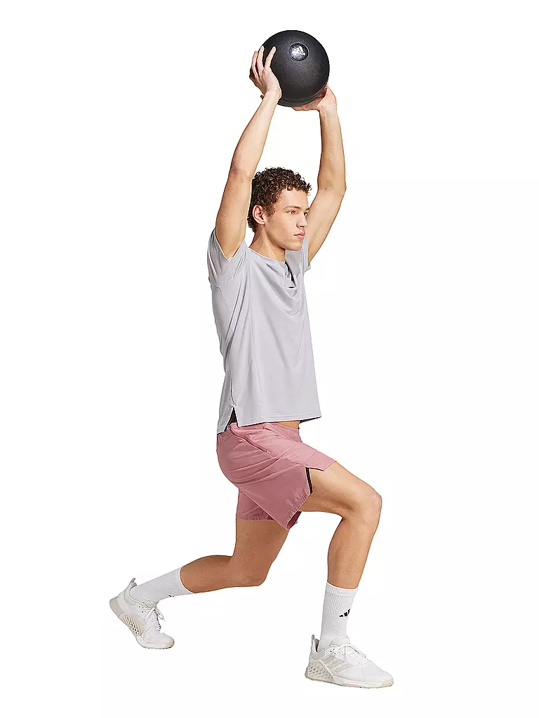 ADIDAS | Camiseta de fitness para hombre diseñada para entrenamiento | Gris