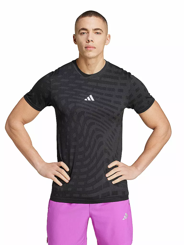 ADIDAS | Camiseta de fitness para hombre Gym+Seamless | Negro