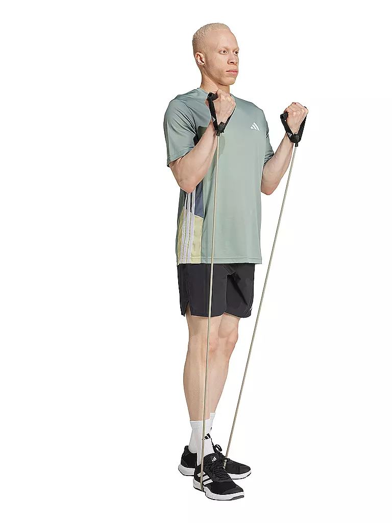 ADIDAS | Camiseta de fitness para hombre TR ESS CB | Verde claro