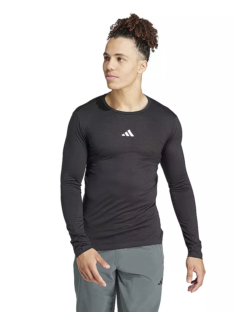 ADIDAS | Camiseta de fitness para hombre Workout | Negro