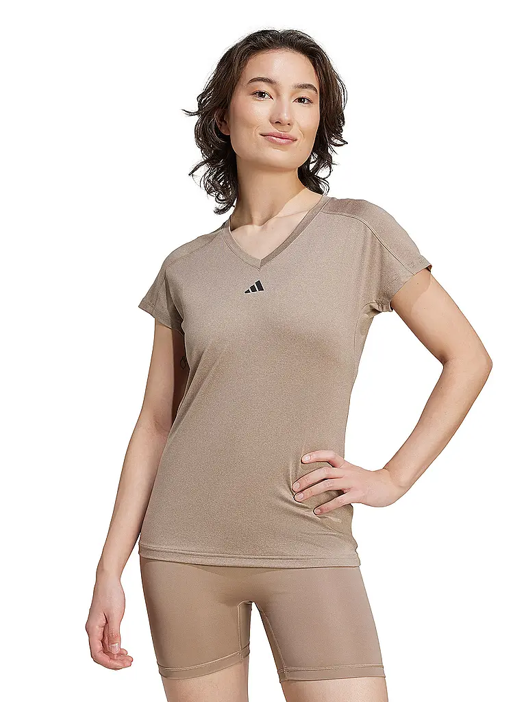 ADIDAS | Camiseta de fitness para mujer AEROREADY Train Essentials | Marrón