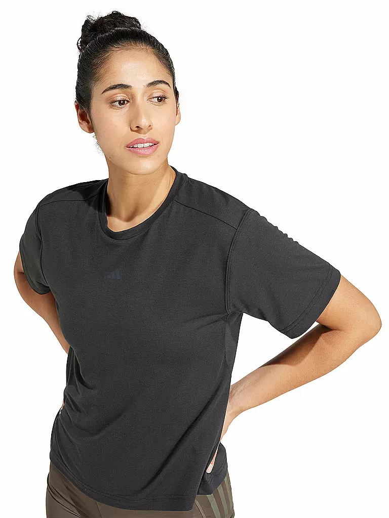 ADIDAS | Camiseta de fitness para mujer Power con abertura en la espalda y 3 rayas |