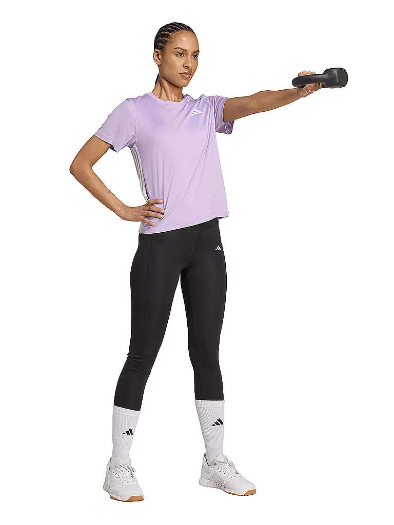 ADIDAS | Camiseta de fitness para mujer Train Essentials con 3 bandas para entrenamiento | Rosa