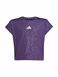 ADIDAS | Camiseta de fitness para niña All Sports con estampado animal y corte cropped | Lila
