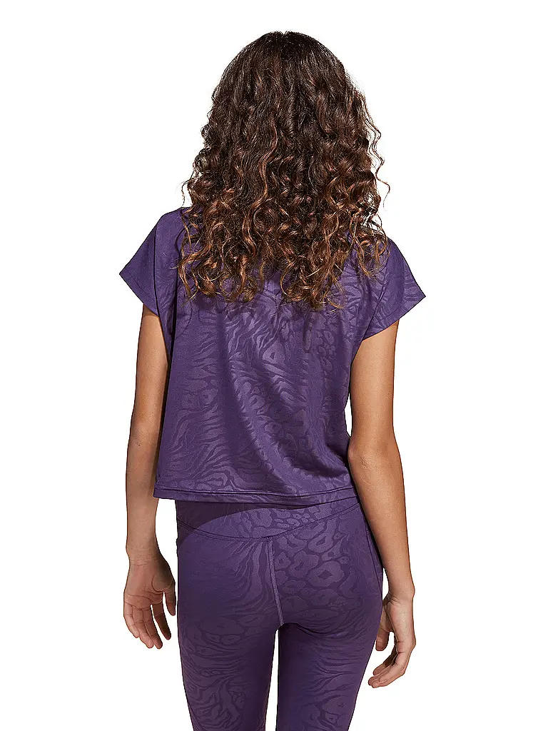 ADIDAS | Camiseta de fitness para niña All Sports con estampado animal y corte cropped |