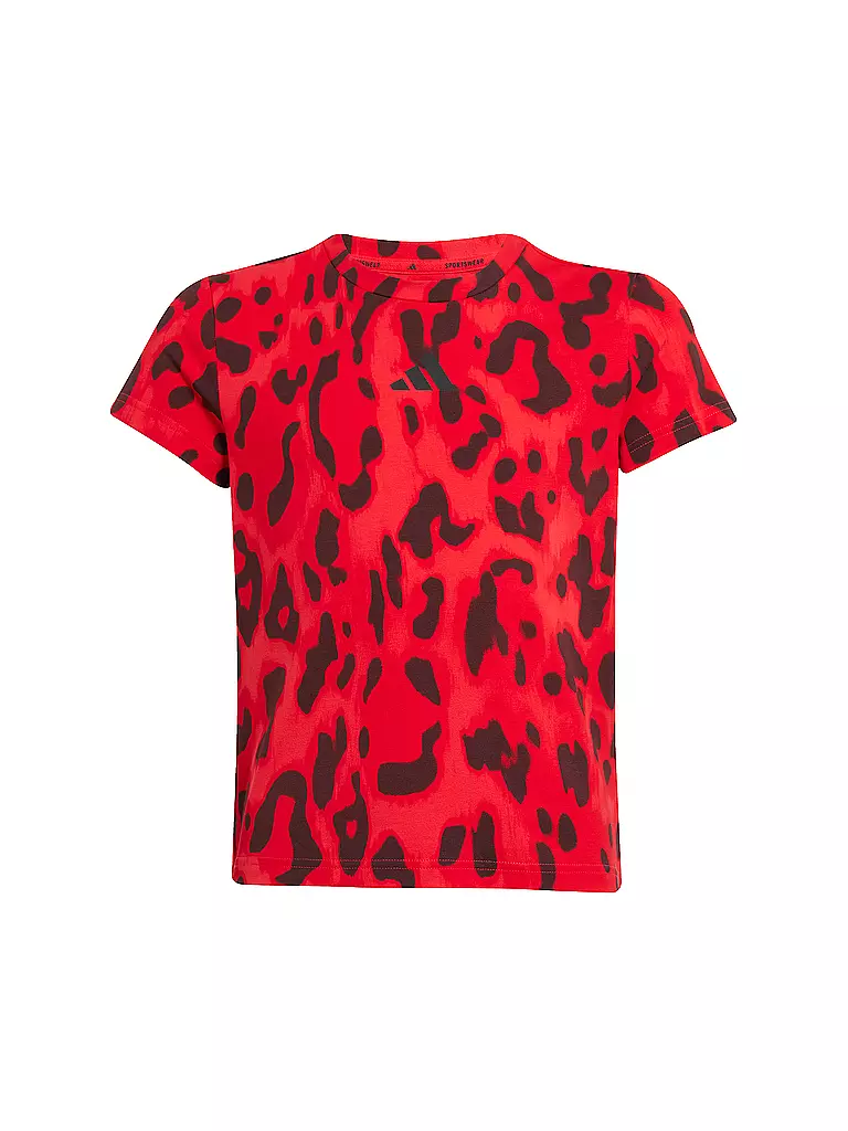 ADIDAS | Camiseta de fitness para niña JG FI | Rojo oscuro