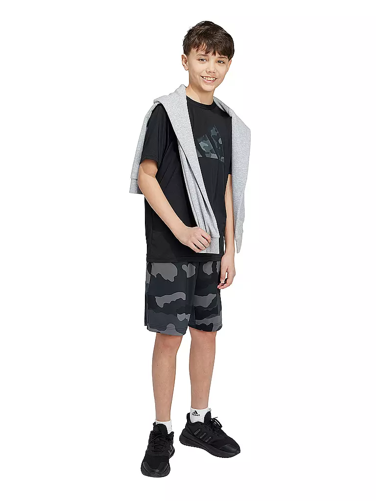 ADIDAS | Camiseta de fitness para niños Train Essentials Seasonal Print | Negro
