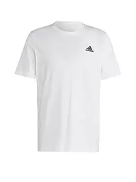 ADIDAS | Camiseta de hombre Essentials Single Jersey con logo pequeño bordado | Blanco