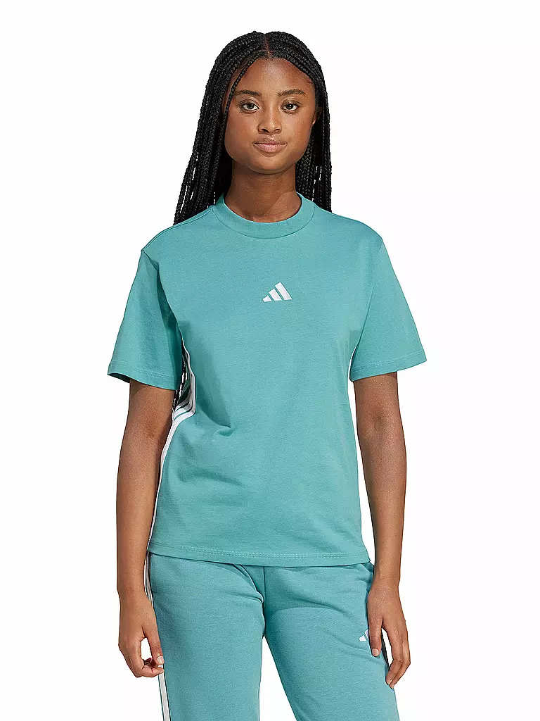 ADIDAS | Camiseta de mujer Essentials con 3 bandas | Petróleo
