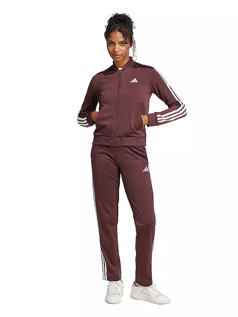 ADIDAS | Chándal de mujer 3S TR TS | Rojo oscuro
