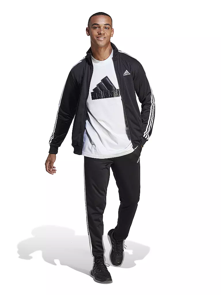 ADIDAS | Chándal para hombre Sportswear Basic de tricot con 3 rayas | Negro