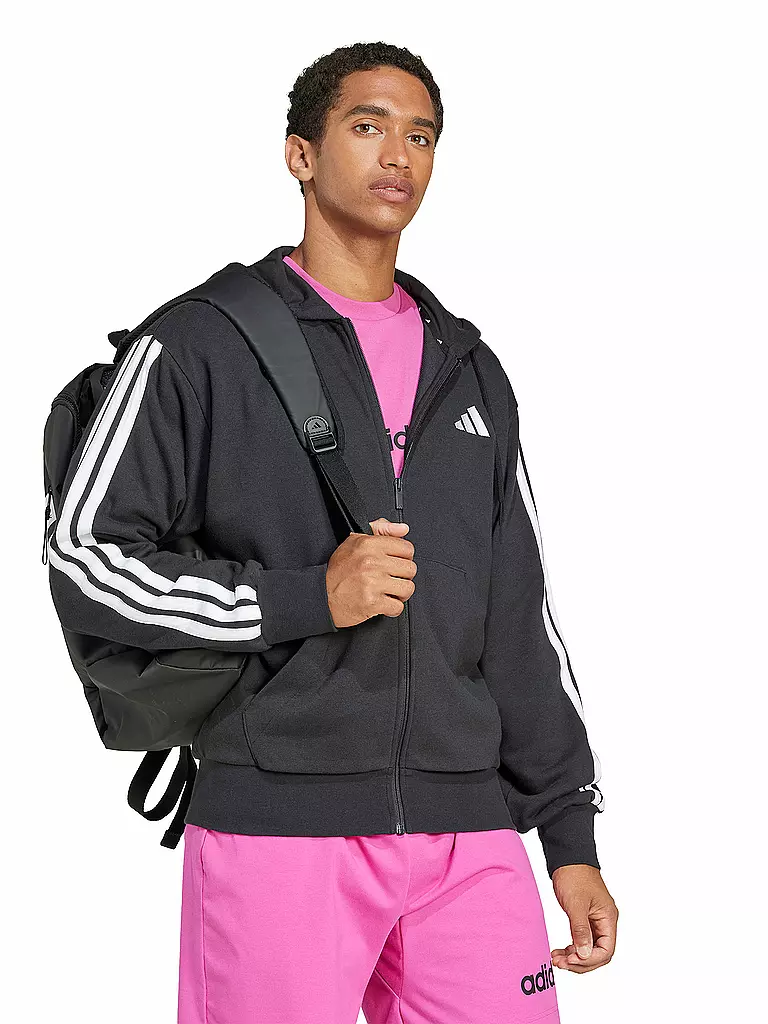 ADIDAS | Chaqueta con capucha para hombre 3S FT FZ | Negro