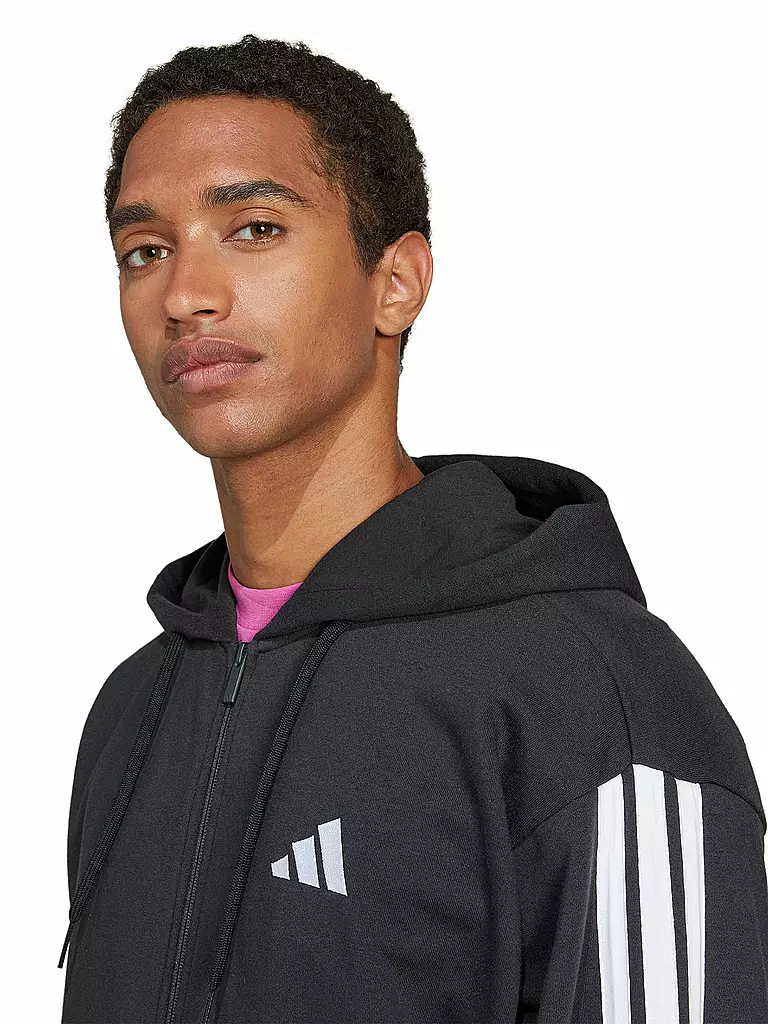 ADIDAS | Chaqueta con capucha para hombre 3S FT FZ | Negro