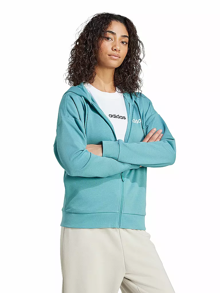 ADIDAS | Chaqueta con capucha para mujer Essentials Linear French Terry |
