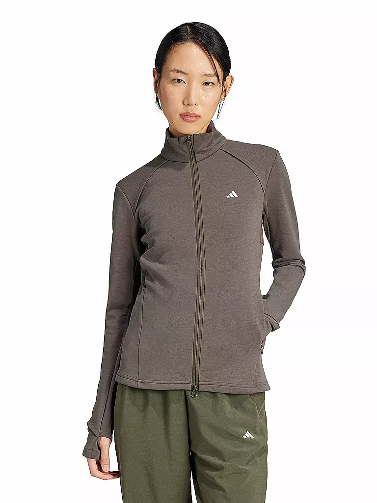 ADIDAS | Damen Fitnessjacke  | Marrón