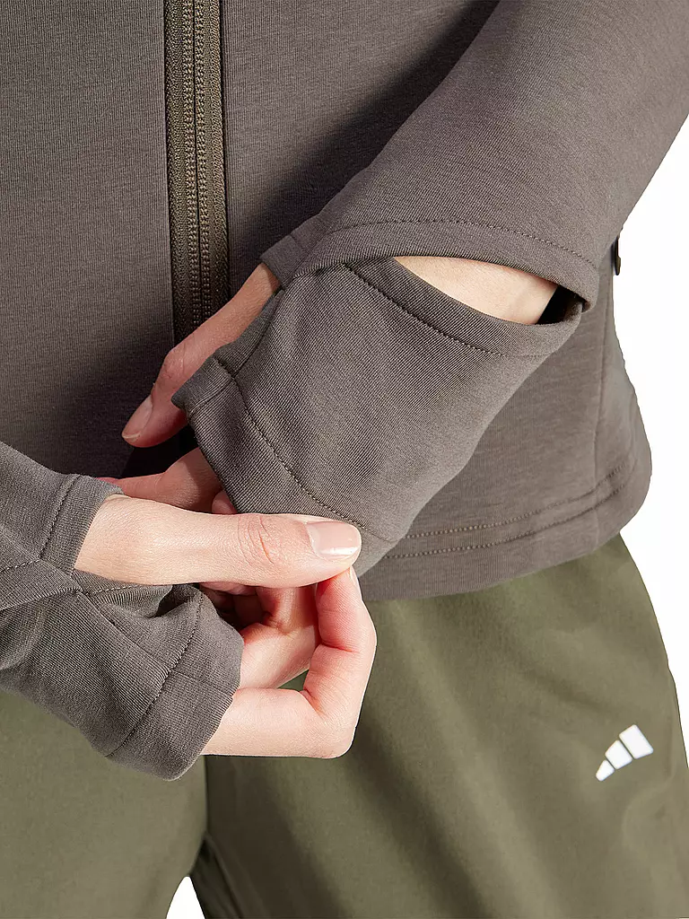 ADIDAS | Damen Fitnessjacke  | Marrón