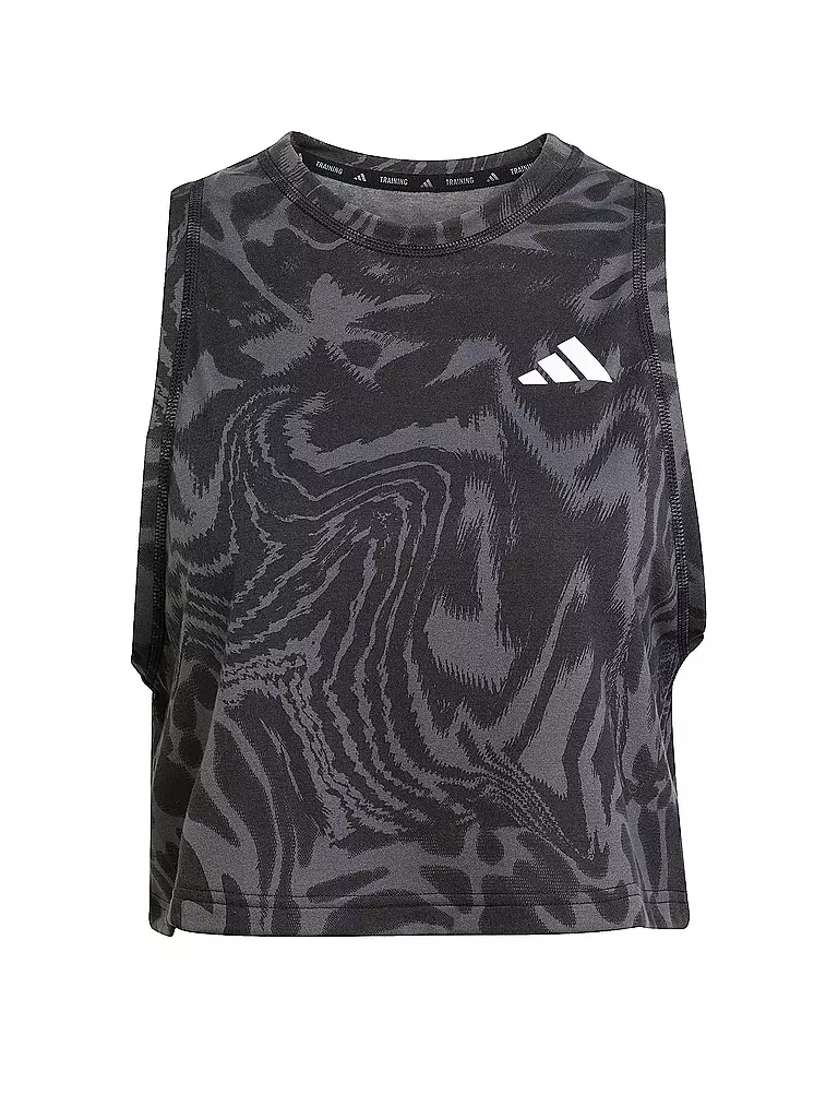 ADIDAS | Damen Fitnesstank Crop TE MIN | Negro