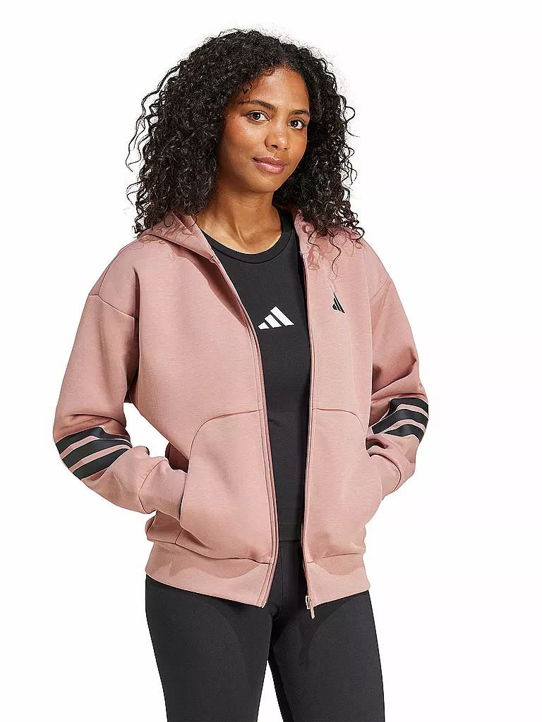 ADIDAS | Damen Kapuzenjacke FI 3S FZ HD | Coral
