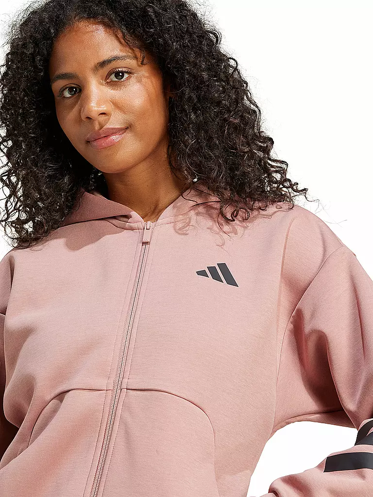 ADIDAS | Damen Kapuzenjacke FI 3S FZ HD | Coral