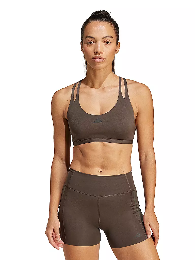 ADIDAS | Damen Sport-BH Aeroimpact Luxe  Low Support | Marrón