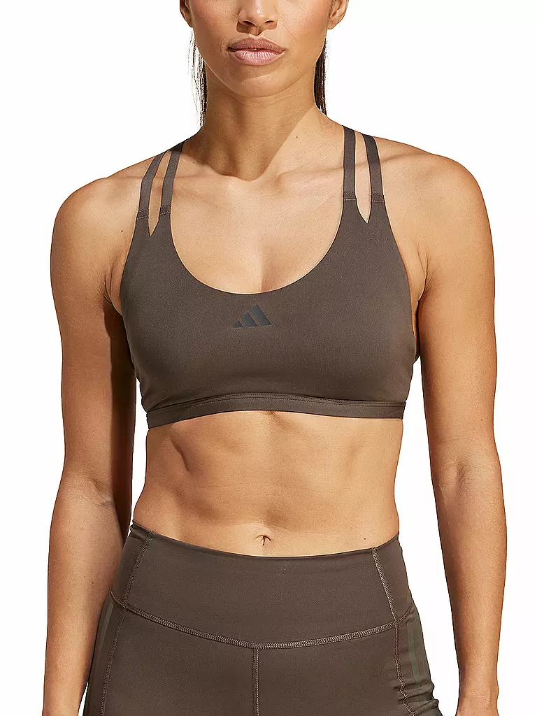 ADIDAS | Damen Sport-BH Aeroimpact Luxe  Low Support | Marrón