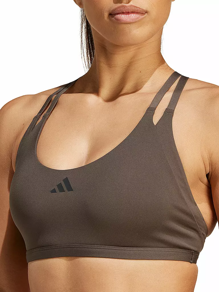 ADIDAS | Damen Sport-BH Aeroimpact Luxe  Low Support | Marrón